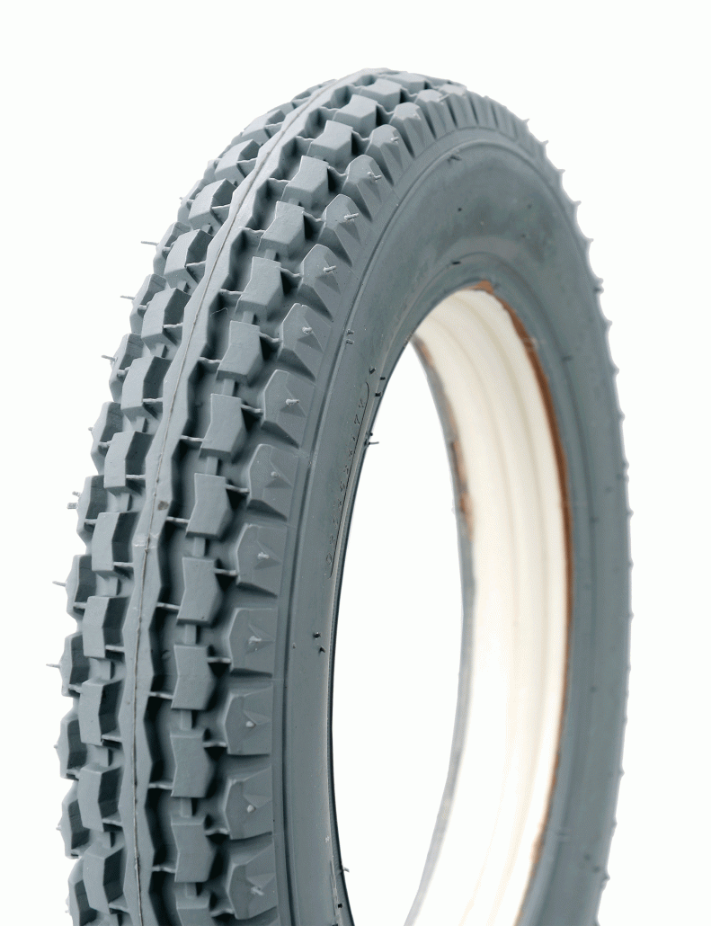 TYR350 121/2 x 21/4 Grey Foam Filled Tyre, SOLID Rex Imports