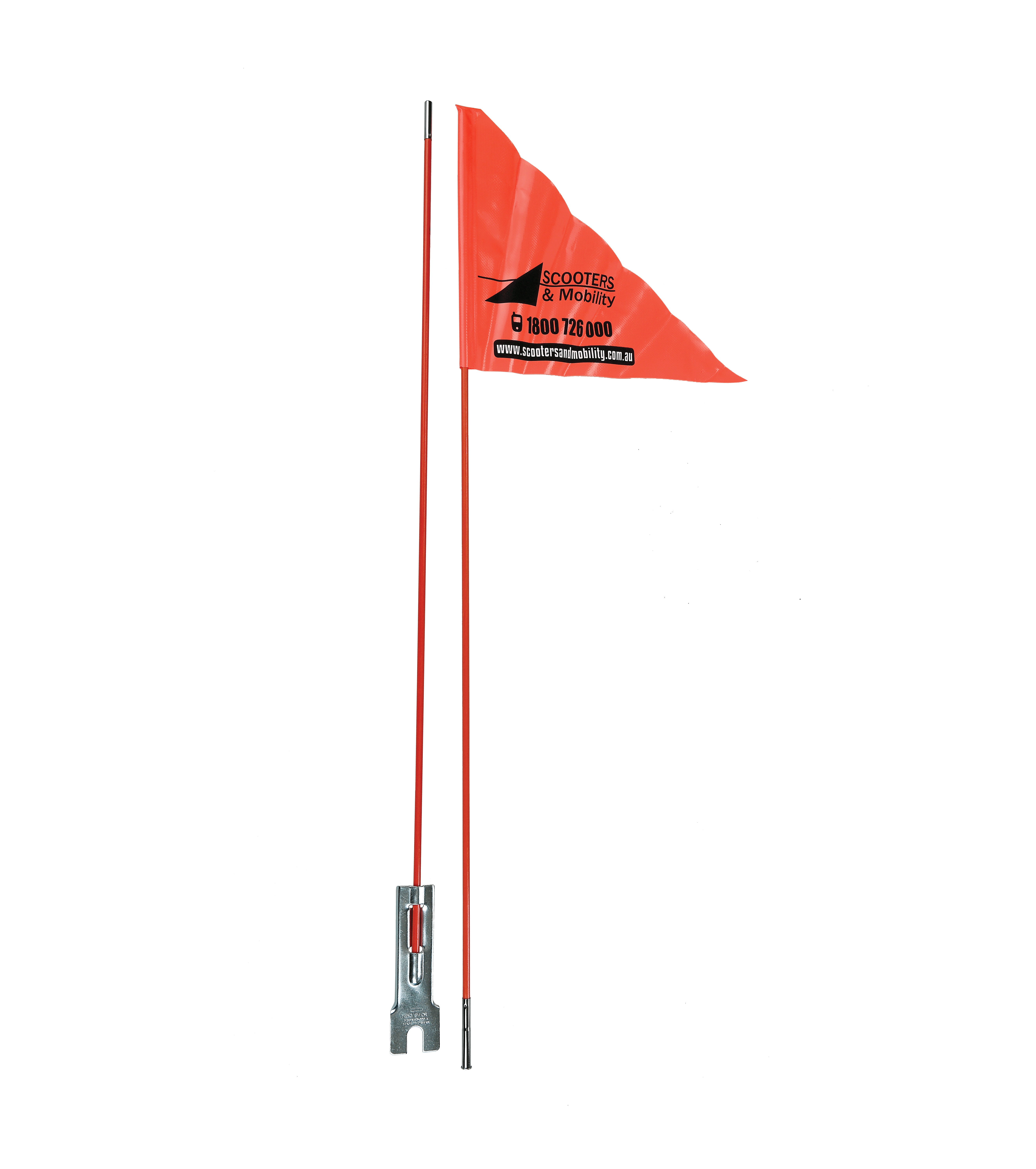 SAF200 – Safety Flag with Scooter Logo – Rex Imports