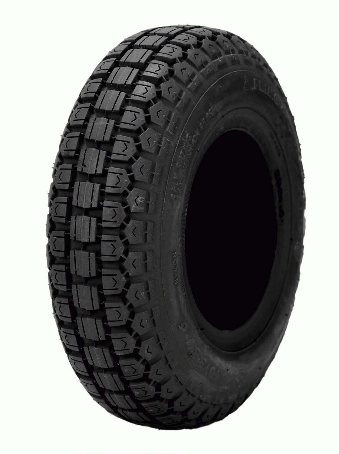 TYR320 4.10/3.50 6 Black Foam Filled Tyre Rex Imports